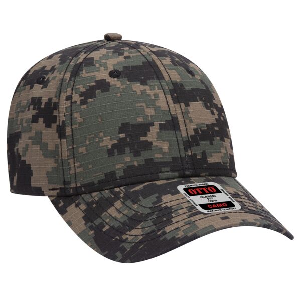 OTTO CAP® Camouflage 6 Panel Low Profile Mesh Back Trucker Hat Thumbnail